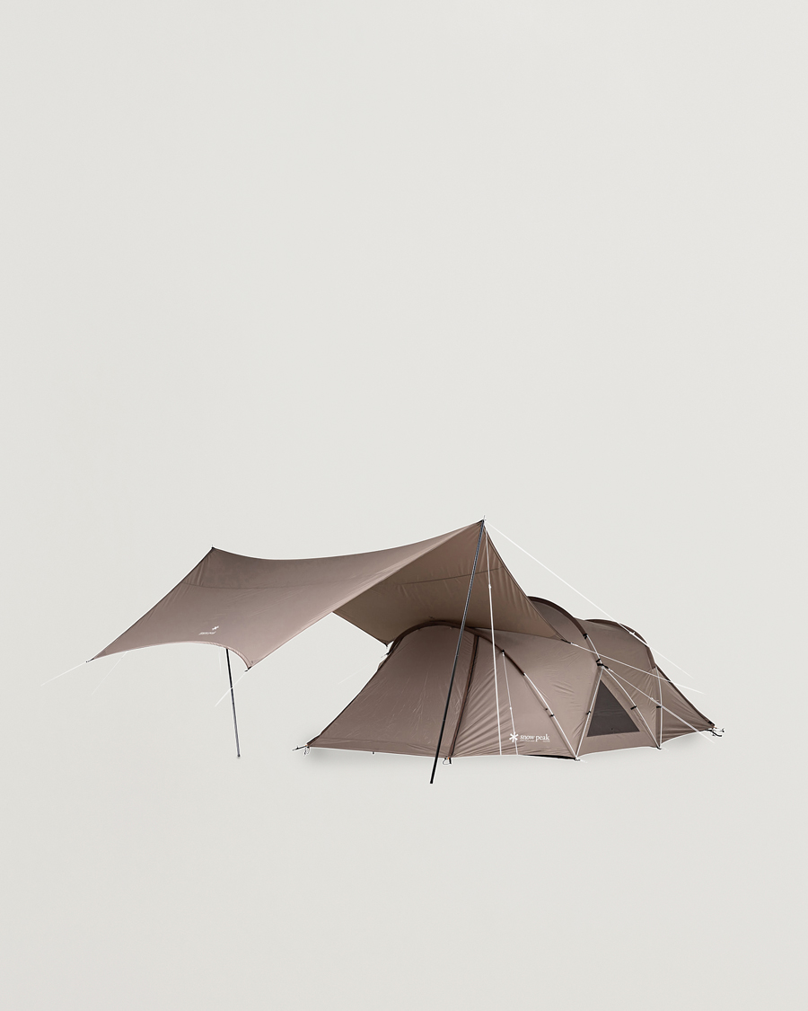 Homme | Outdoor living | Snow Peak | Land Nest Dome Medium Tent & Tarp Set Brown