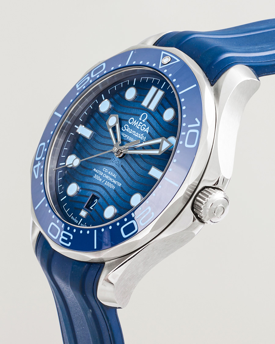 Heren | Pre-Owned & Vintage Watches | Omega Pre-Owned | Summer Blue Seamaster Diver 300m 75th