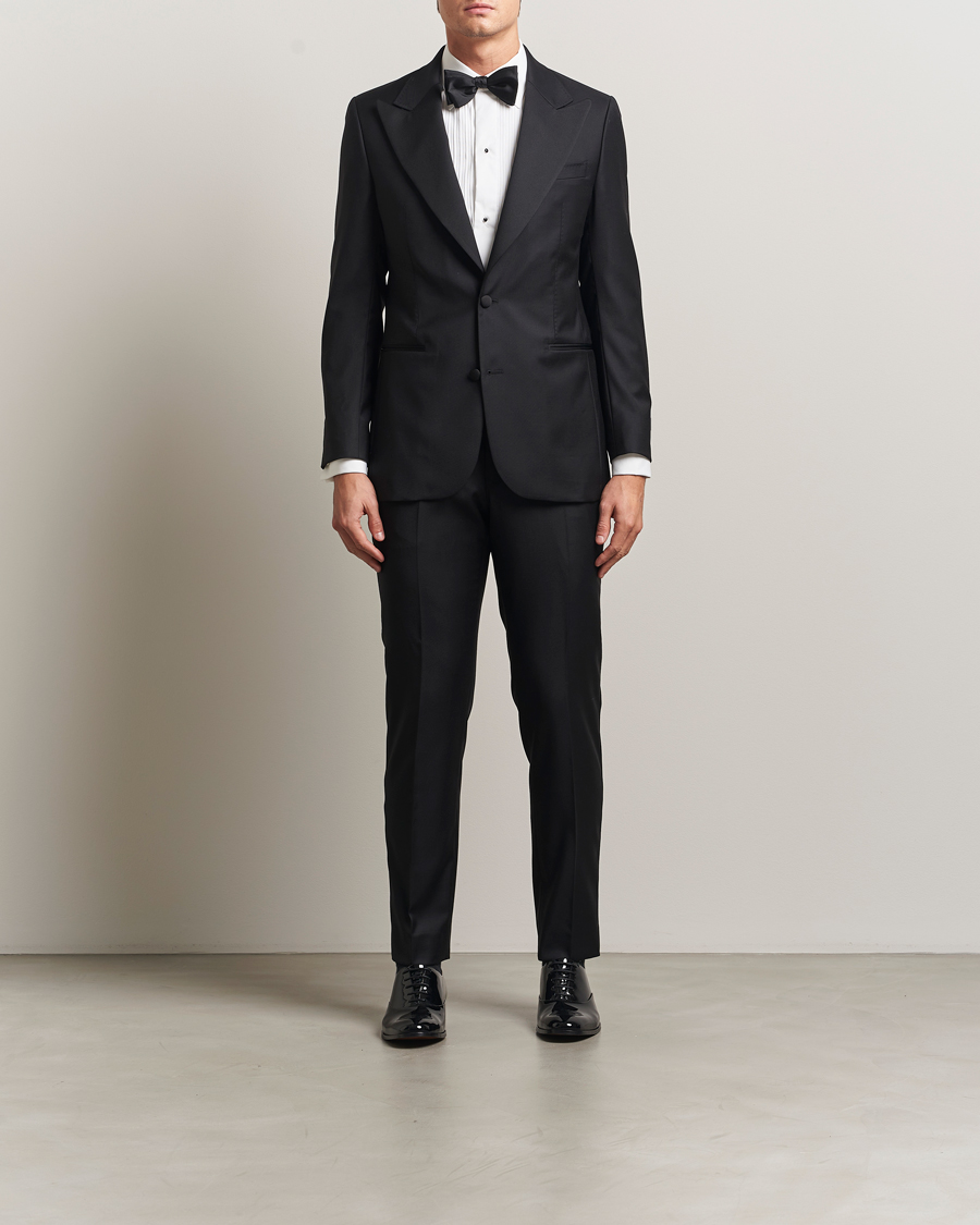 Heren | Broeken | Morris | Loro Piana Tuxedo Trousers Black
