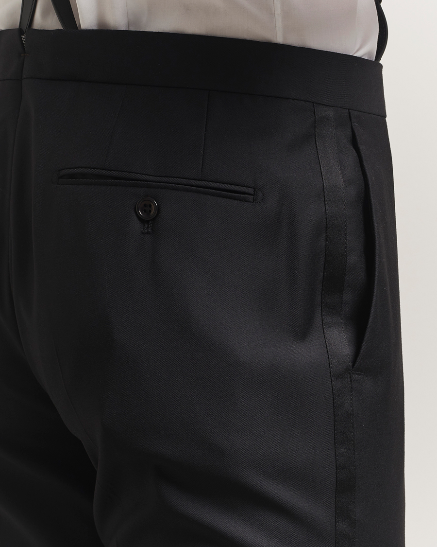 Heren | Broeken | Morris | Loro Piana Tuxedo Trousers Black