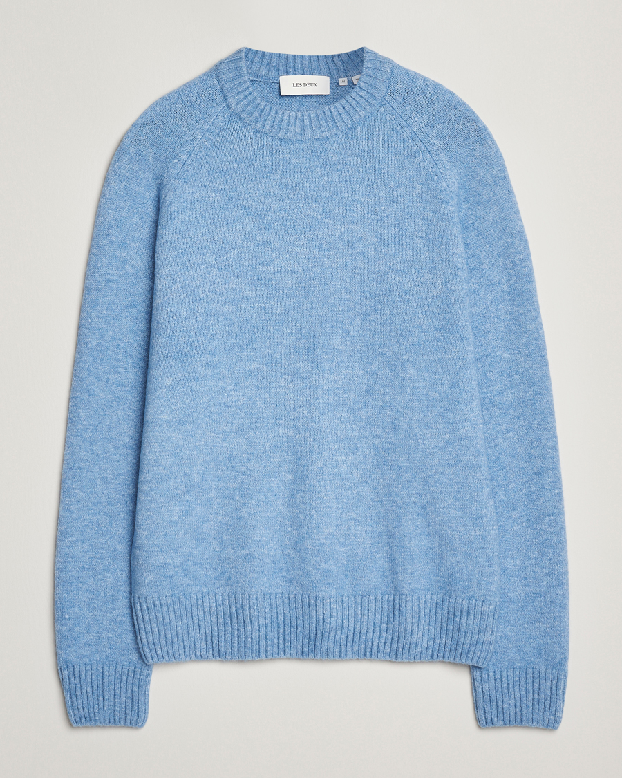 Heren | Truien | LES DEUX | Gilbert Crew Neck Knit Allure Blue