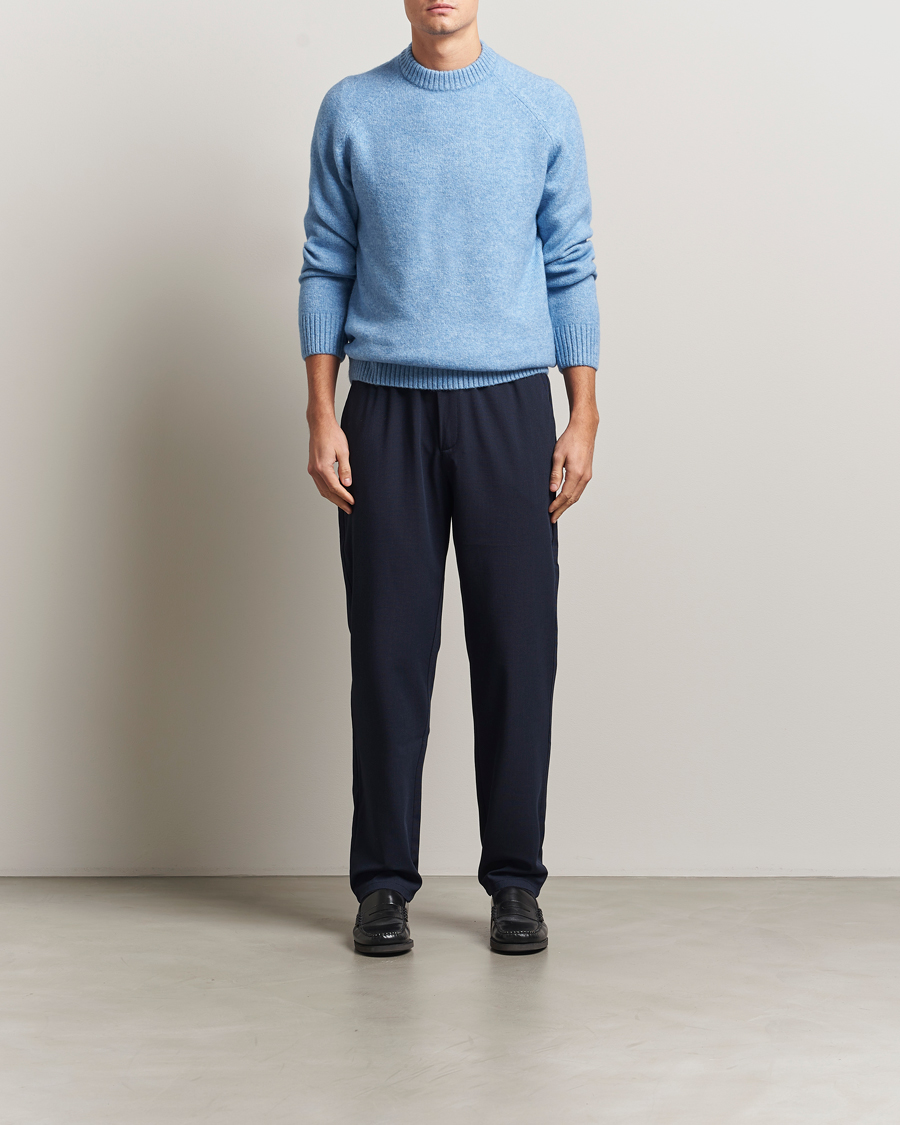 Heren | Truien | LES DEUX | Gilbert Crew Neck Knit Allure Blue
