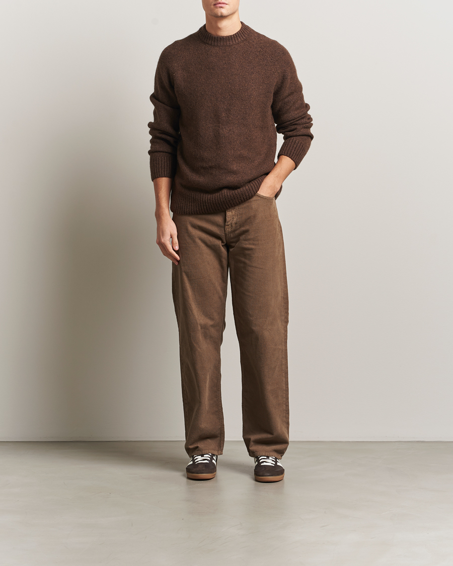 Homme | Pulls Et Tricots | LES DEUX | Gilbert Crew Neck Knit Slate Brown