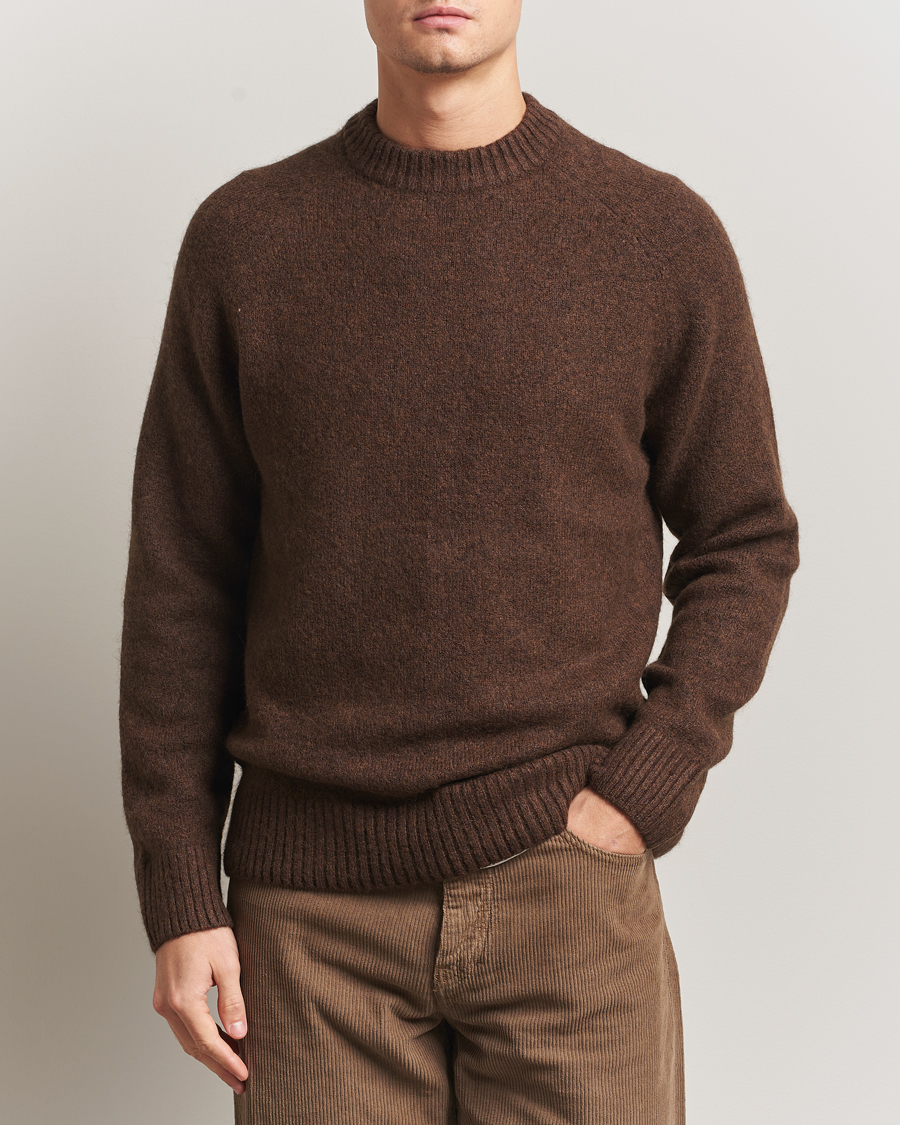 Homme | Pulls Et Tricots | LES DEUX | Gilbert Crew Neck Knit Slate Brown