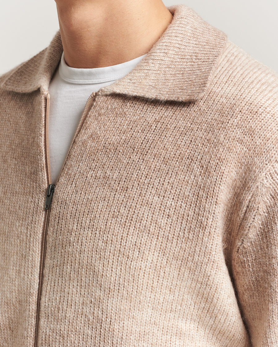 Homme | Pulls Et Tricots | LES DEUX | Gannon Gradient Zipper Cardigan Prairie Sand