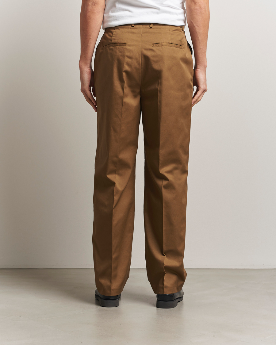 Heren | Broeken | LES DEUX | Reece Pleated Heavy Twill Pant Dark Sand