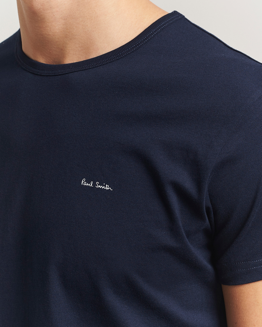 Heren | T-shirts | Paul Smith | 3-Pack Crew Neck T-Shirt White/Black/Light Blue