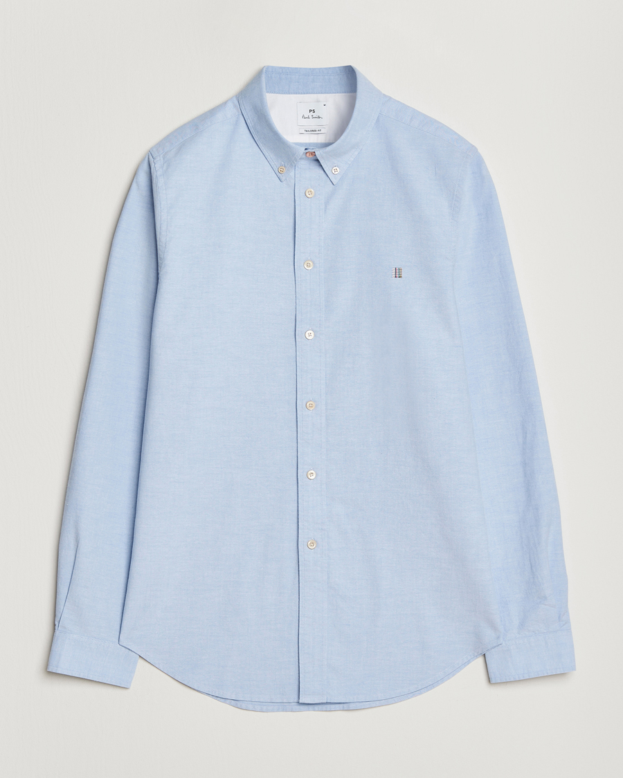Heren | Overhemden | PS Paul Smith | Tailored Fit Embroidered Oxford Shirt Light Blue
