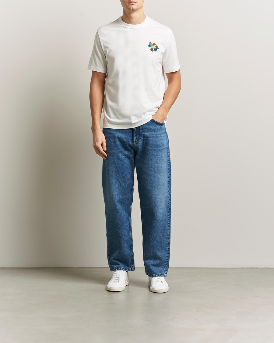 Heren | T-shirts | PS Paul Smith | Cloud Zebra Printed T-Shirt White