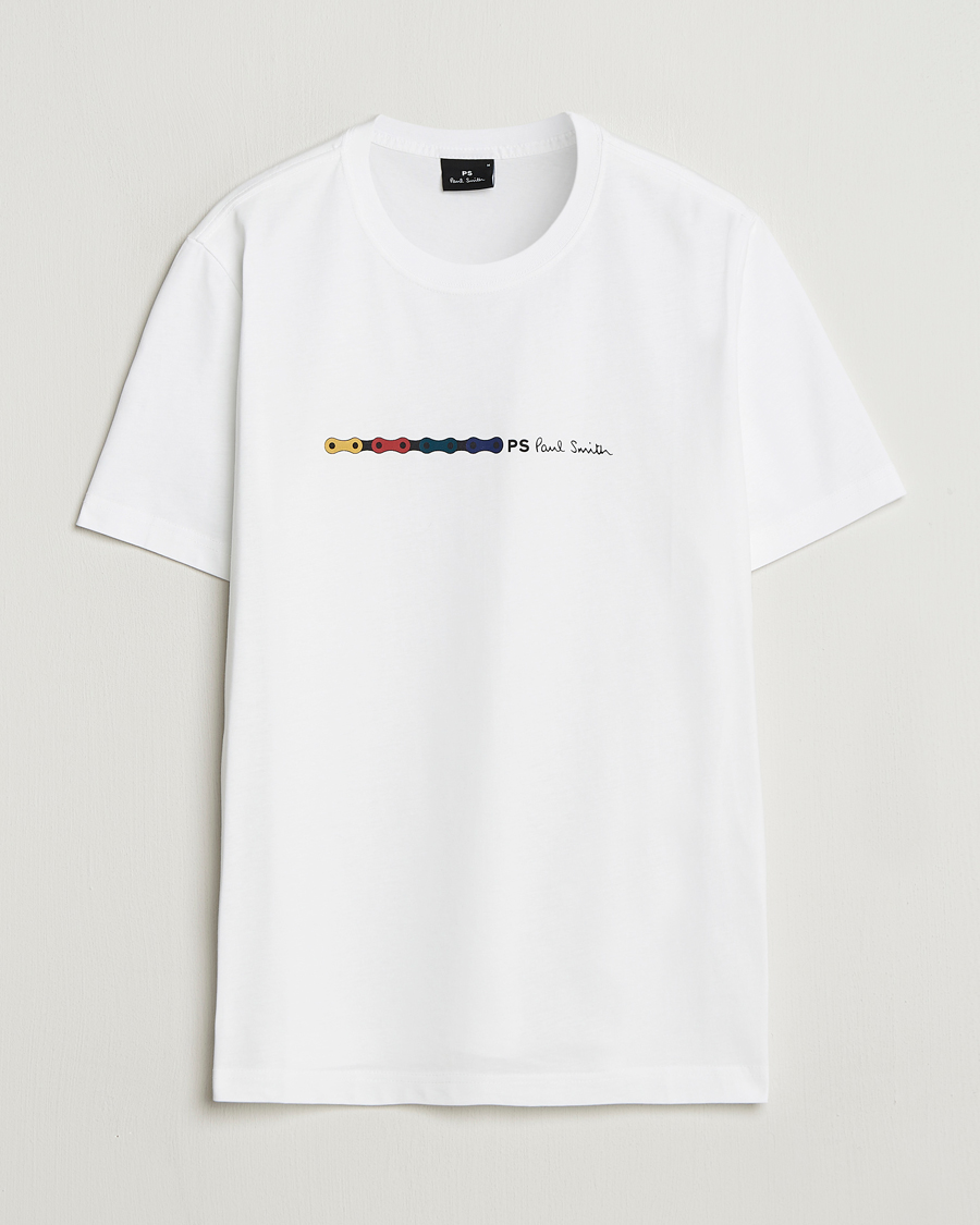 Heren | T-shirts | PS Paul Smith | Chain Printed T-Shirt White