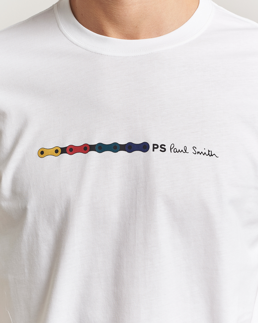 Heren | T-shirts | PS Paul Smith | Chain Printed T-Shirt White