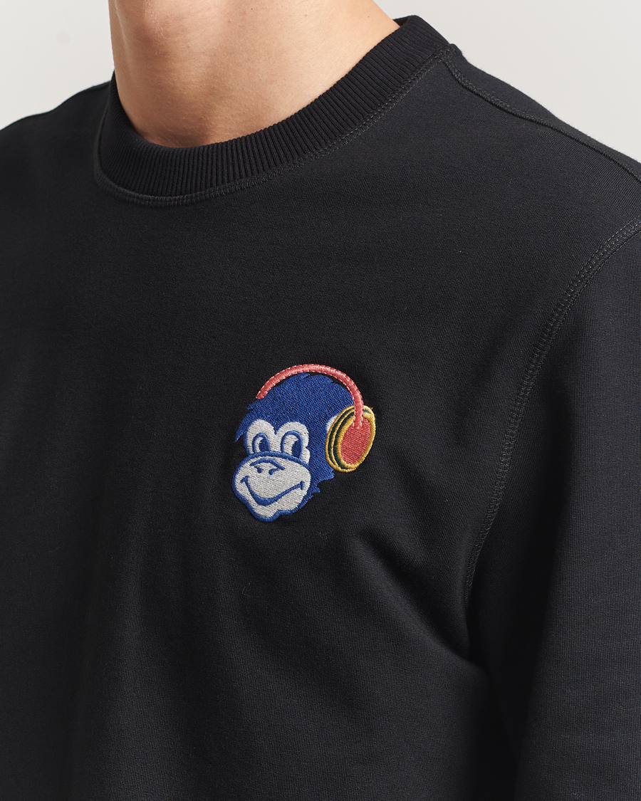 Heren | Truien | PS Paul Smith | Monkey Headphone Printed Sweatshirt Black