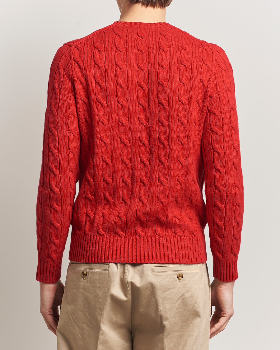 Homme | Pulls Et Tricots | Polo Ralph Lauren | Cotton Cable Flag Sweater RL 2000 Red