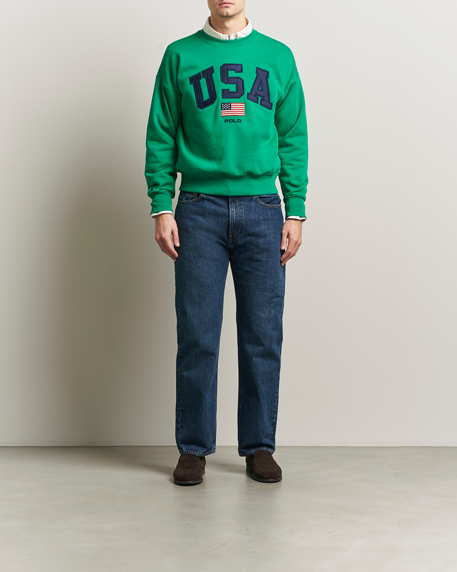 Heren | Truien | Polo Ralph Lauren | USA Sweatshirt Billiard Green