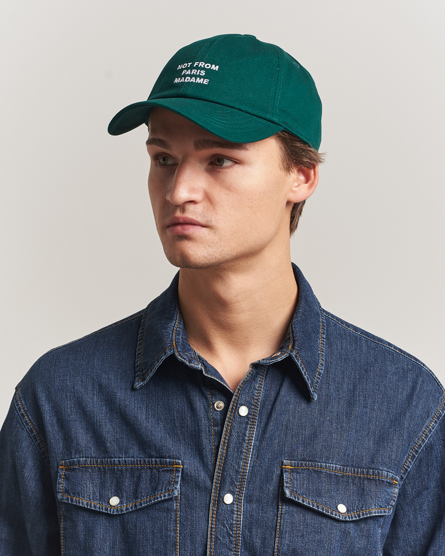Heren | Hoeden en petten | Drôle de Monsieur | Drôle de MonsieurSlogan BaseballDark Green
