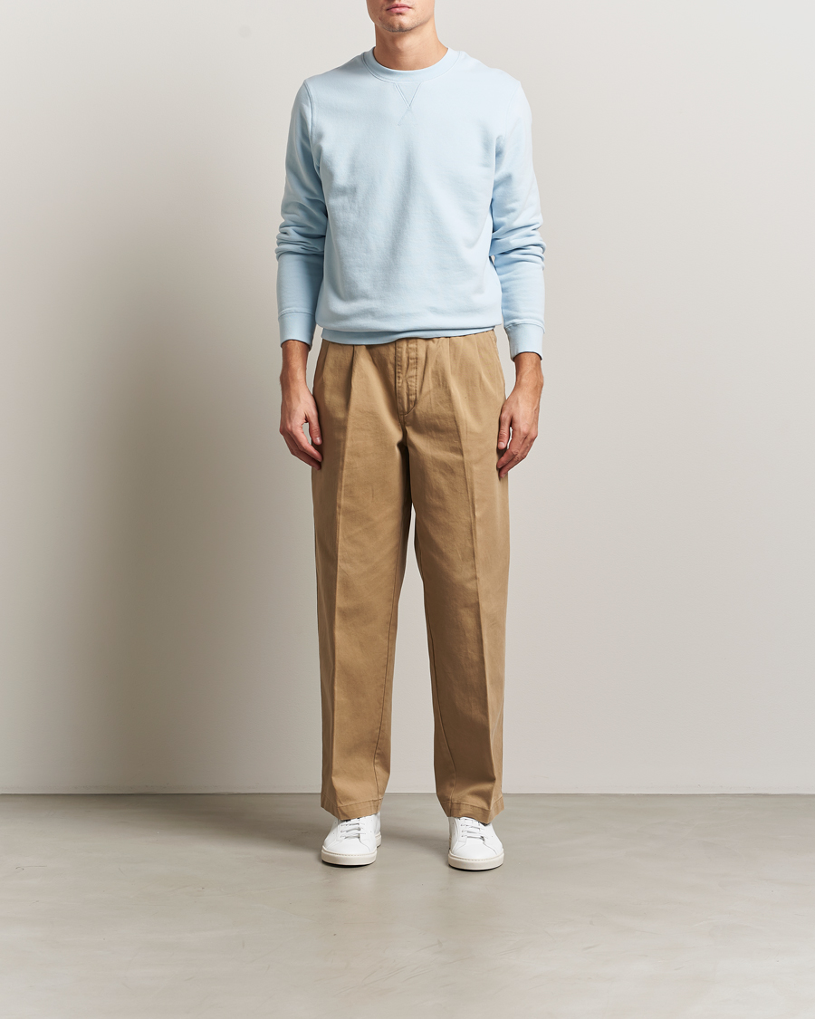 Homme | Pulls Et Tricots | Sunspel | Loopback Sweatshirt Frost Blue