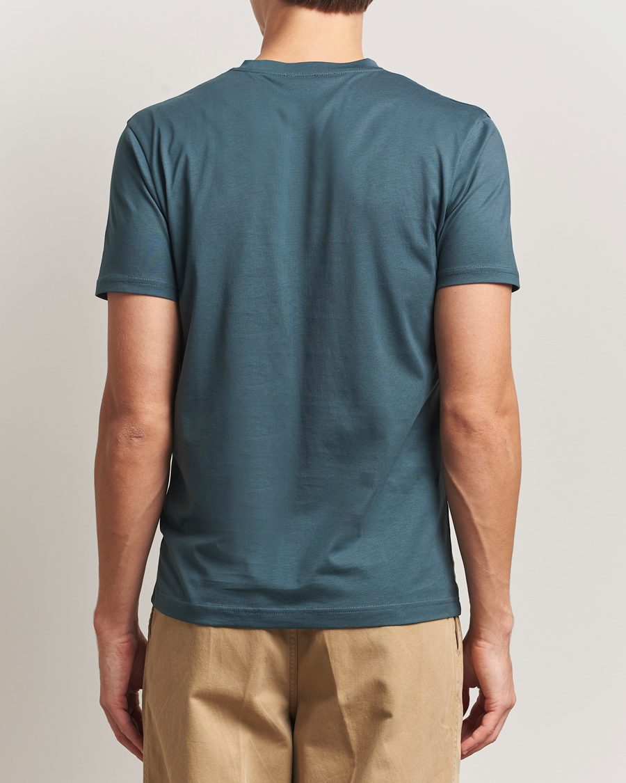 Heren | T-shirts | Sunspel | Riviera Midweight T-Shirt Dark Petrol