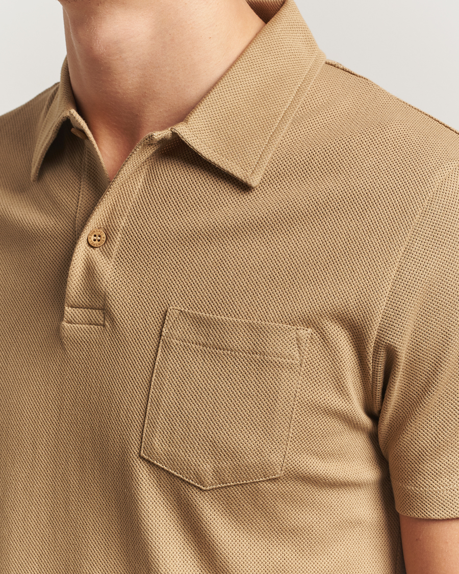 Homme | Polos | Sunspel | Riviera Polo Shirt Tan