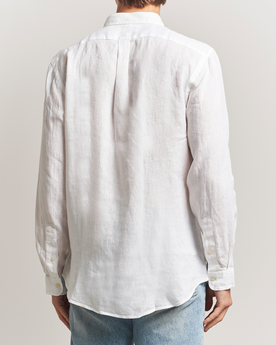 Heren | Gilets | Polo Ralph Lauren | Slim Fit Linen Shirt White