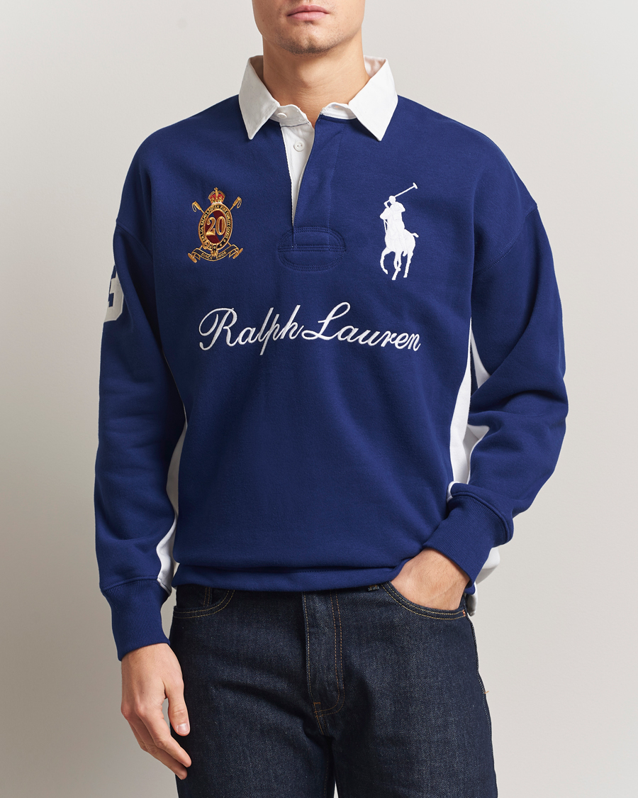 Homme | Pulls Et Tricots | Polo Ralph Lauren | Big Pony Rugby Sweater Fall Royal