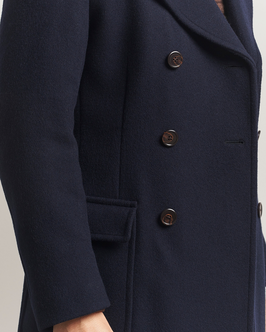 Homme | Manteaux Et Vestes | Polo Ralph Lauren | Double Breasted Top Wool Coat Navy