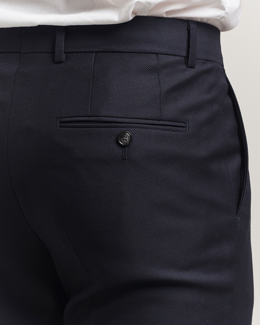 Homme | Costumes | BOSS BLACK | Huge Structured Wool Suit Dark Blue
