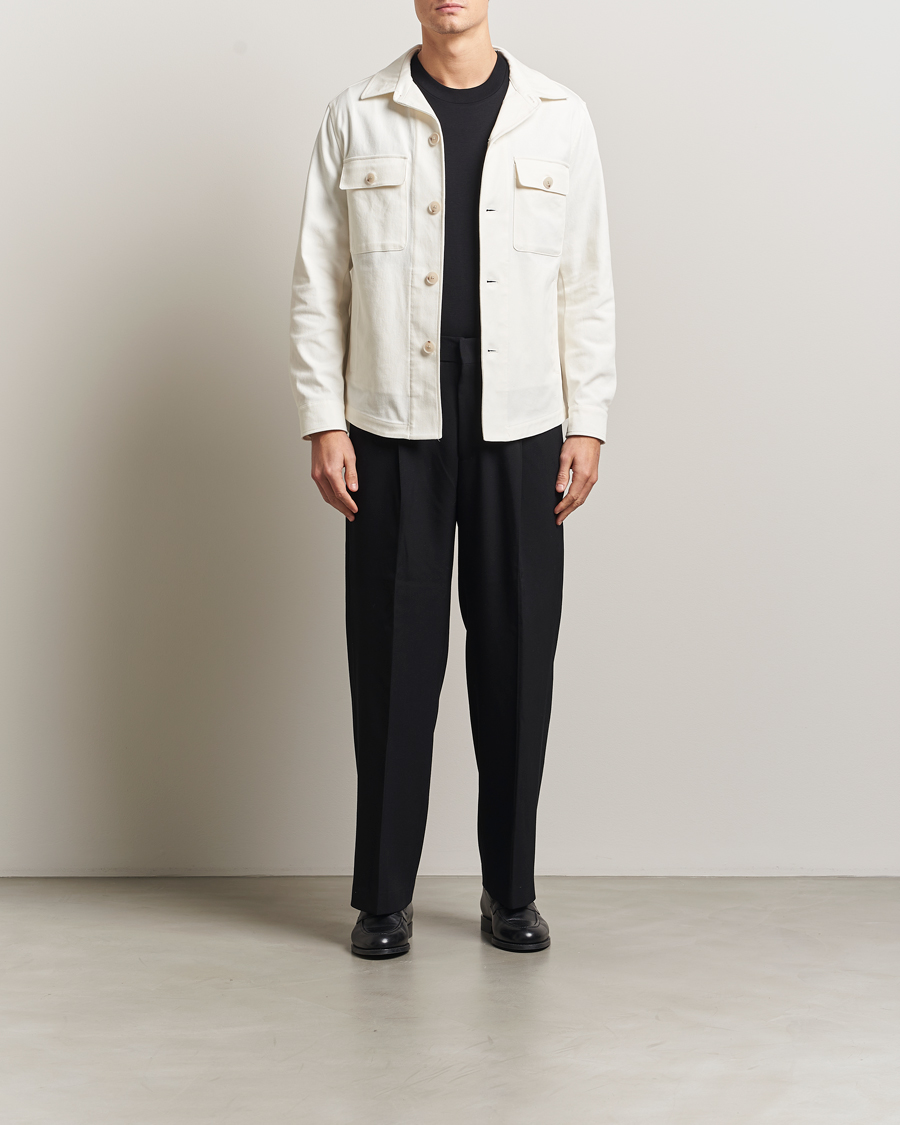 Homme | Chemises | BOSS BLACK | Carper Cotton Twill Overshirt Natural