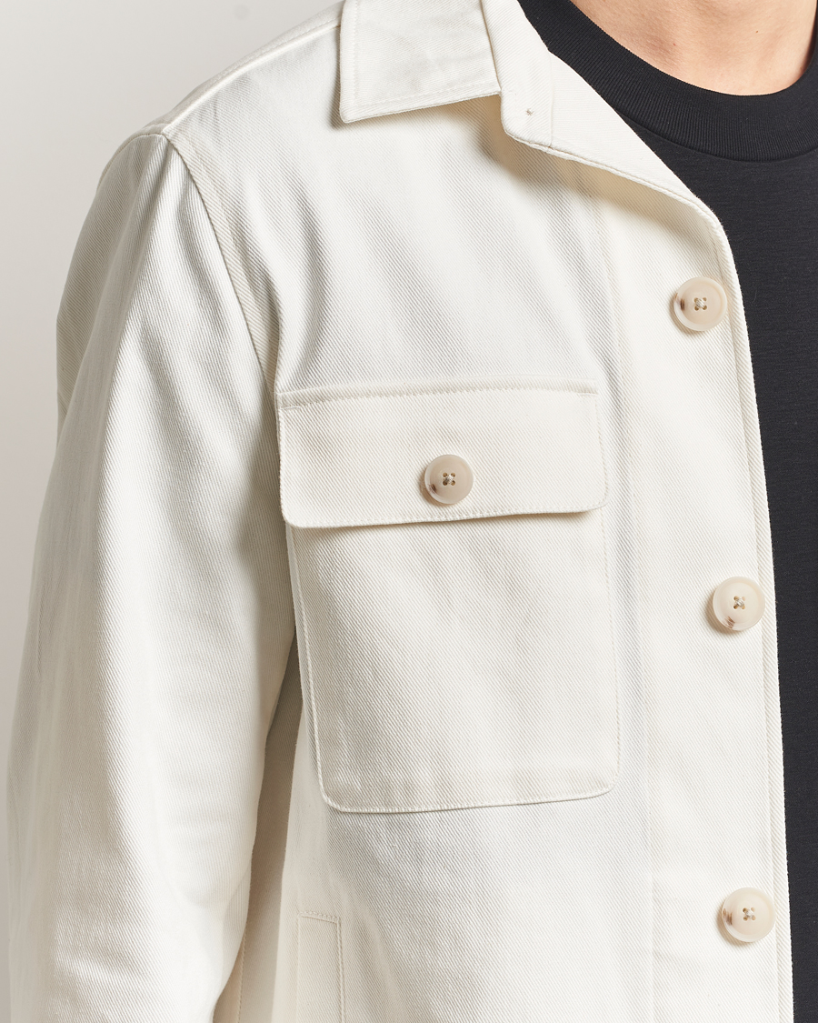 Homme | Chemises | BOSS BLACK | Carper Cotton Twill Overshirt Natural