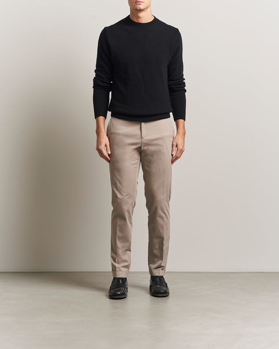 Heren | Broeken | BOSS BLACK | Genius Cotton Trousers Beige