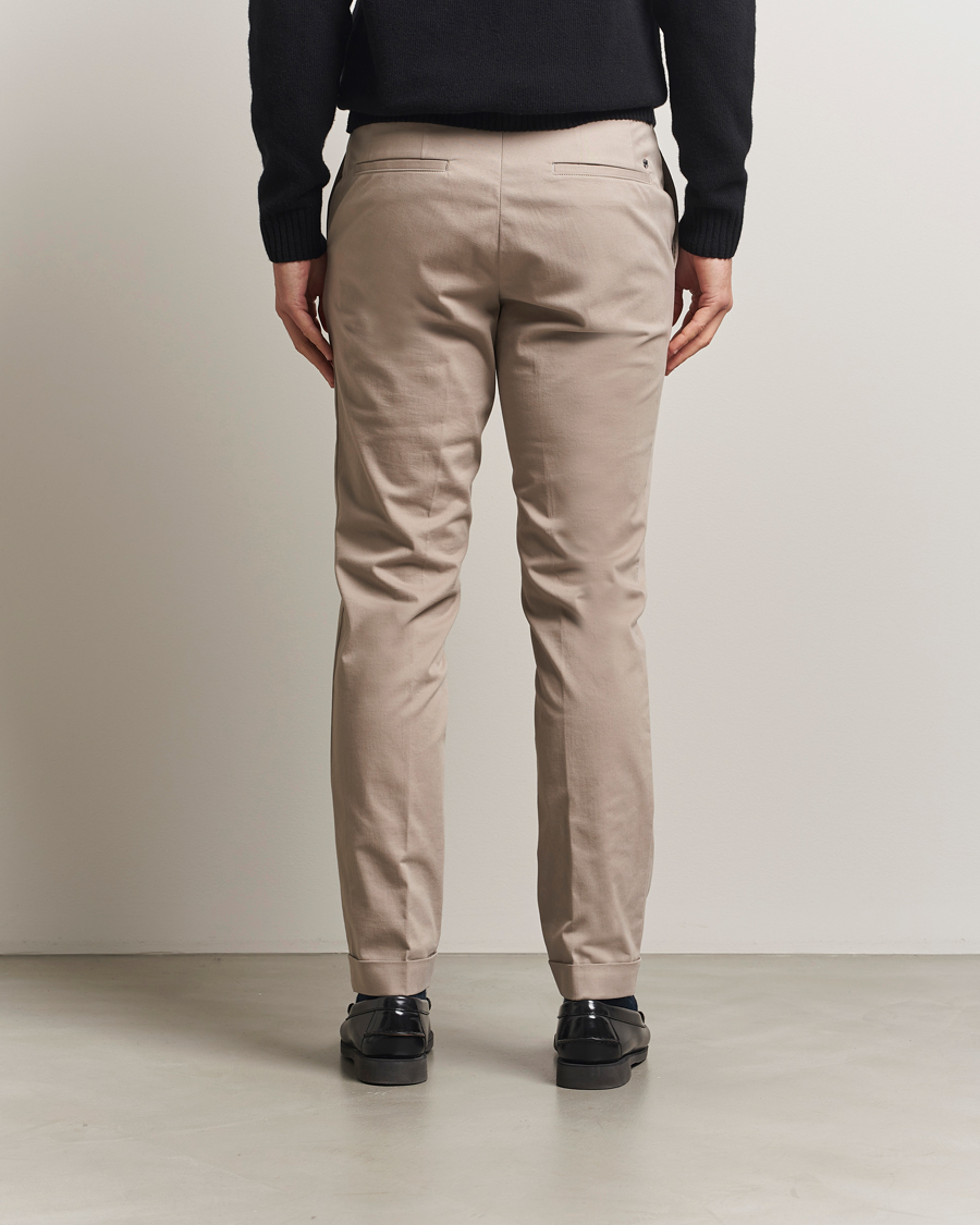 Heren | Broeken | BOSS BLACK | Genius Cotton Trousers Beige