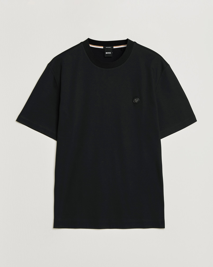 Heren | T-shirts | BOSS BLACK | Taut Regular Fit T-Shirt Black
