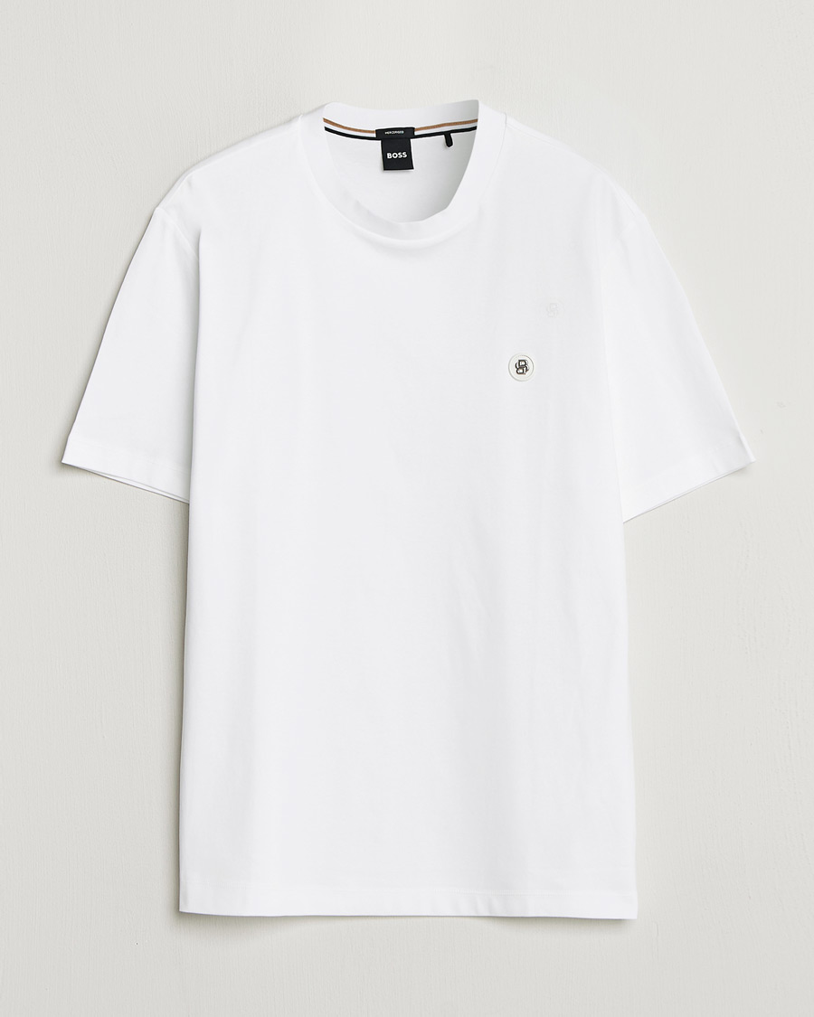 Heren | T-shirts | BOSS BLACK | Taut Regular Fit T-Shirt White