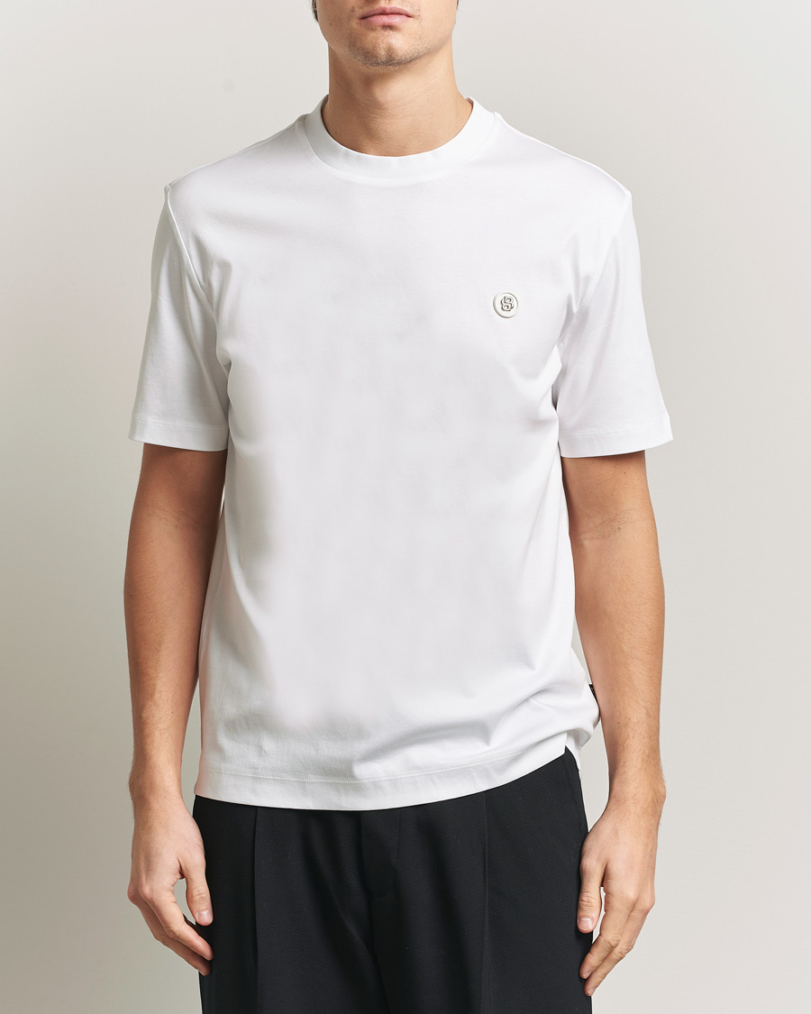 Heren | T-shirts | BOSS BLACK | Taut Regular Fit T-Shirt White