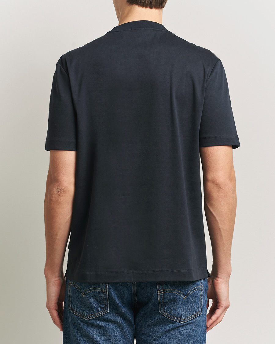 Homme | T-shirts | BOSS BLACK | Taut Regular Fit T-Shirt Dark Blue