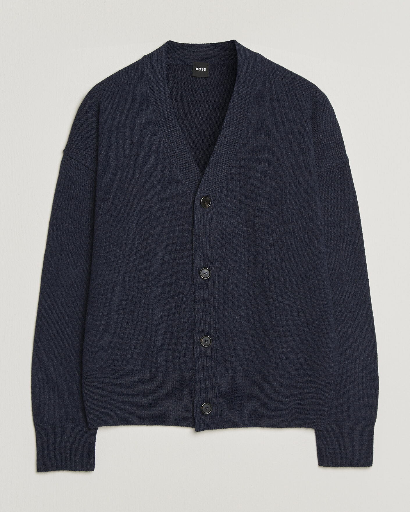 Homme | Pulls Et Tricots | BOSS BLACK | Ucone Wool Knitted Cardigan Dark Blue