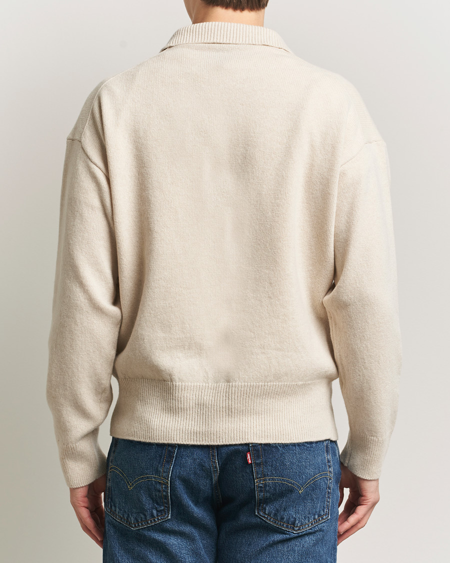 Homme | Pulls Et Tricots | BOSS BLACK | Ucari Wool Knitted Polo Open White