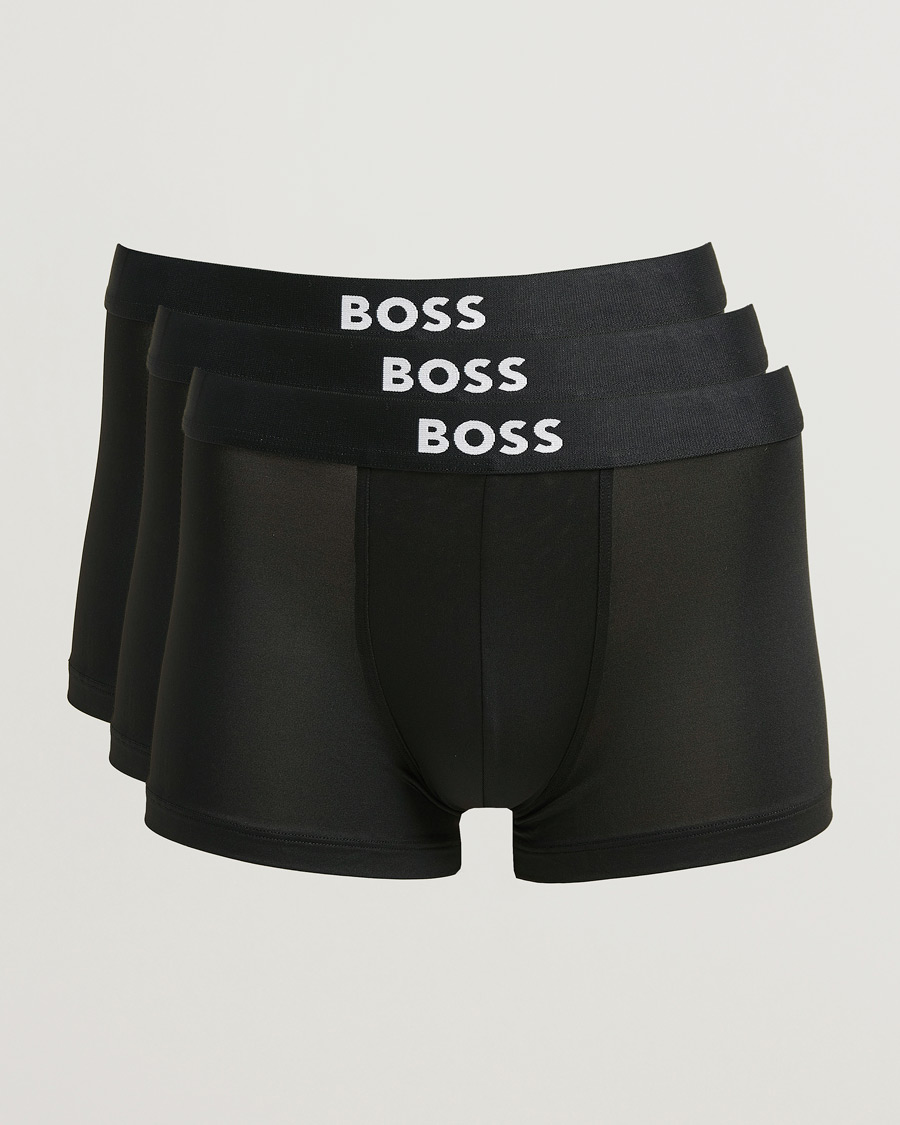 Heren | Ondergoed | BOSS BLACK | 3-Pack Microfibre Trunk Black