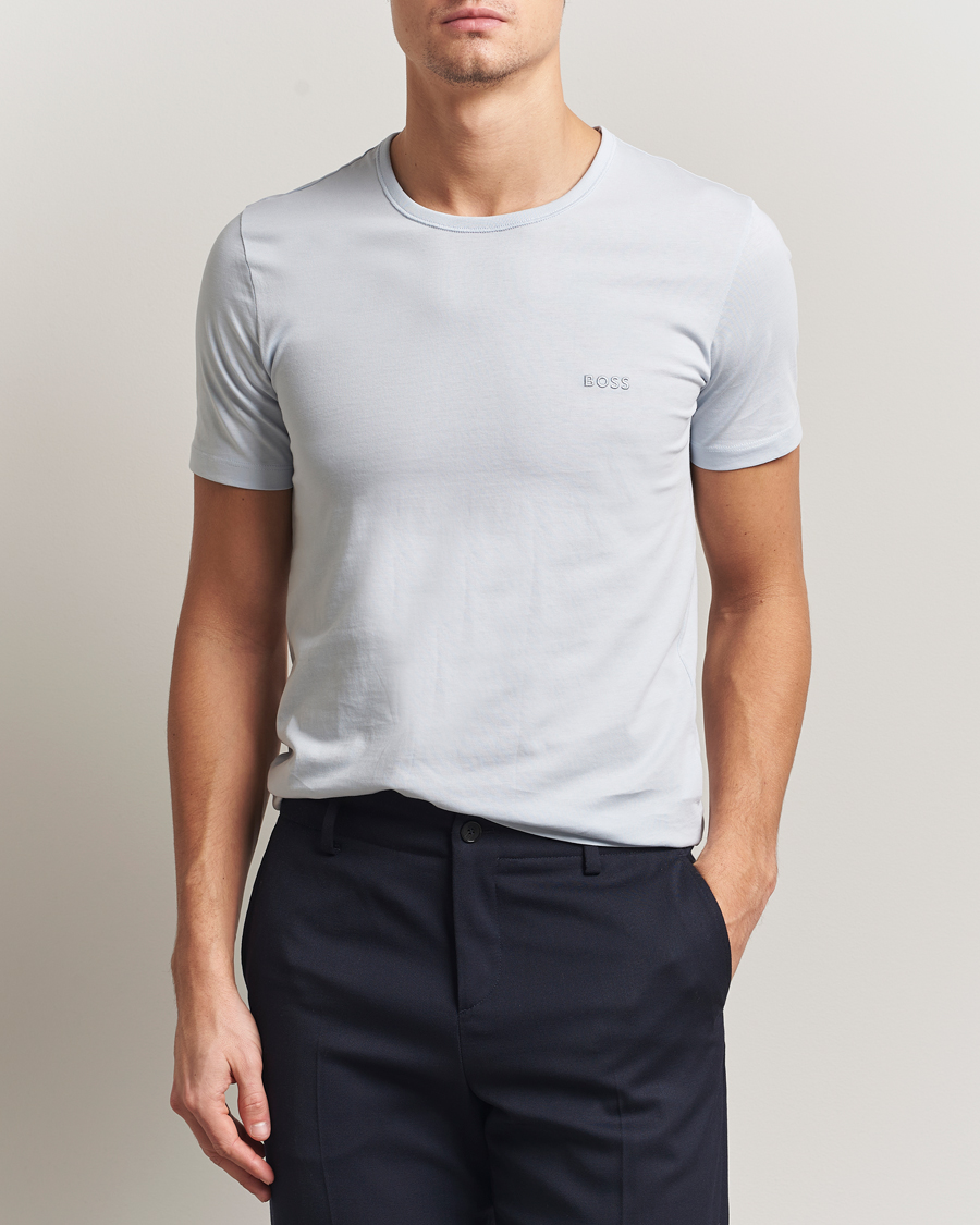 Homme | T-shirts | BOSS BLACK | 3-Pack Crew Neck T-Shirt Green/Blue/Navy