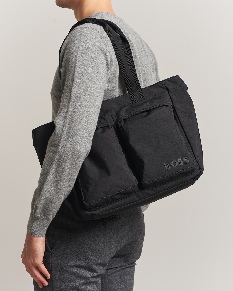 Heren | Tassen | BOSS BLACK | Catch Nylon Tote Bag Black