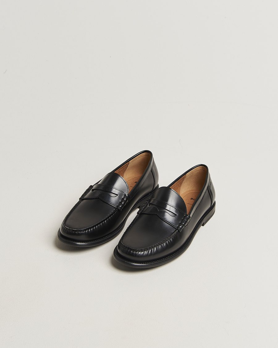 Homme | Loafers | BOSS BLACK | Tevan Leather Moccasin Black