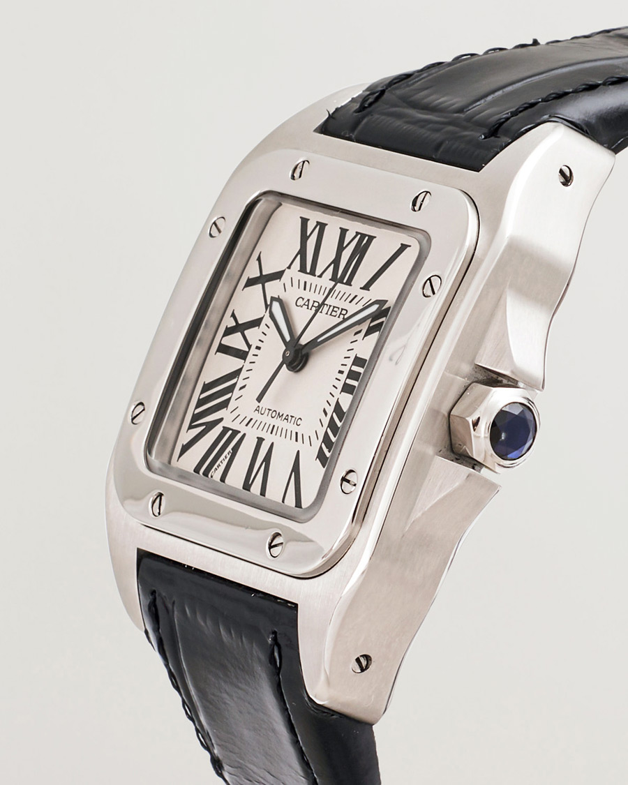 Heren | Pre-Owned & Vintage Watches | Cartier Pre-Owned | Santos 100