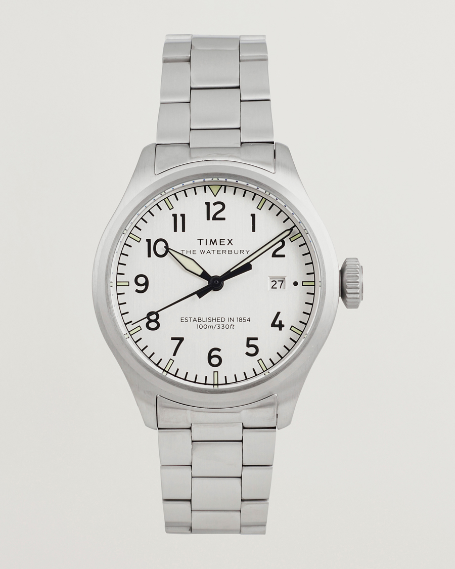 Heren | Timex Waterbury Ace 3-Hand 41mm Silver Dial | Timex | Waterbury Ace 3-Hand 41mm Silver Dial