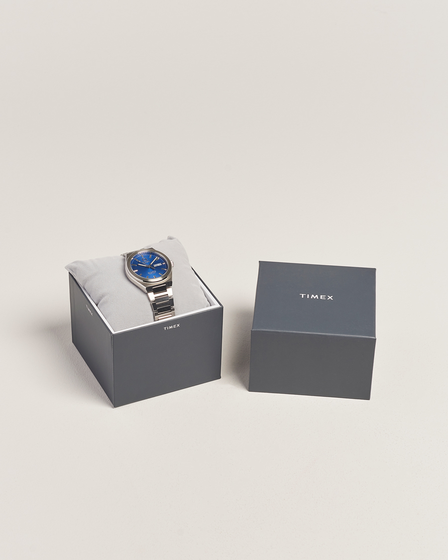 Heren | Timex Q Continental Day/Date 38mm Blue Dial | Timex | Q Continental Day/Date 38mm Blue Dial