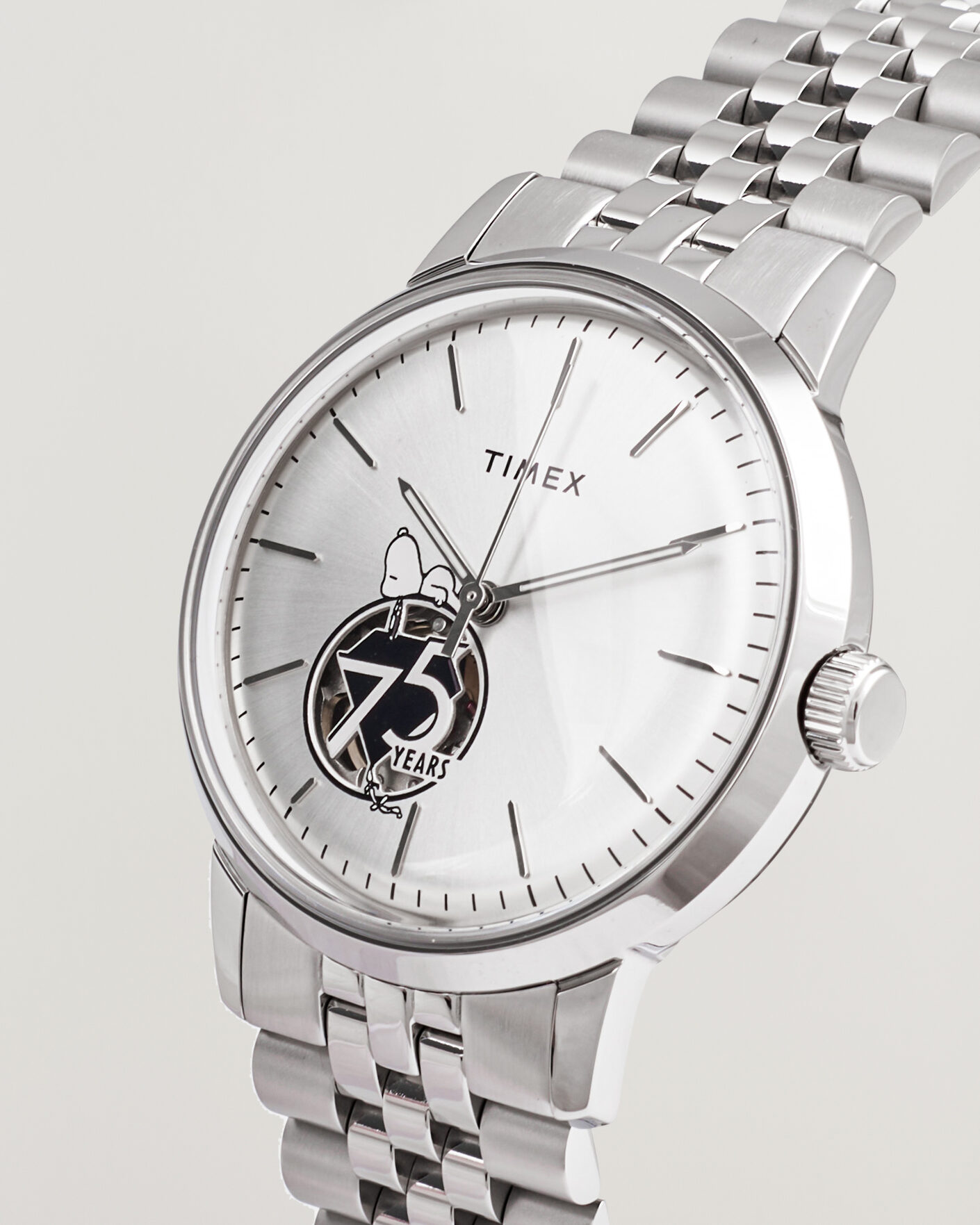 Heren | Timex Timex X Peanuts Snoopy Marlin Automatic 40mm Silver | Timex | X Peanuts Snoopy Marlin Automatic 40mm Silver