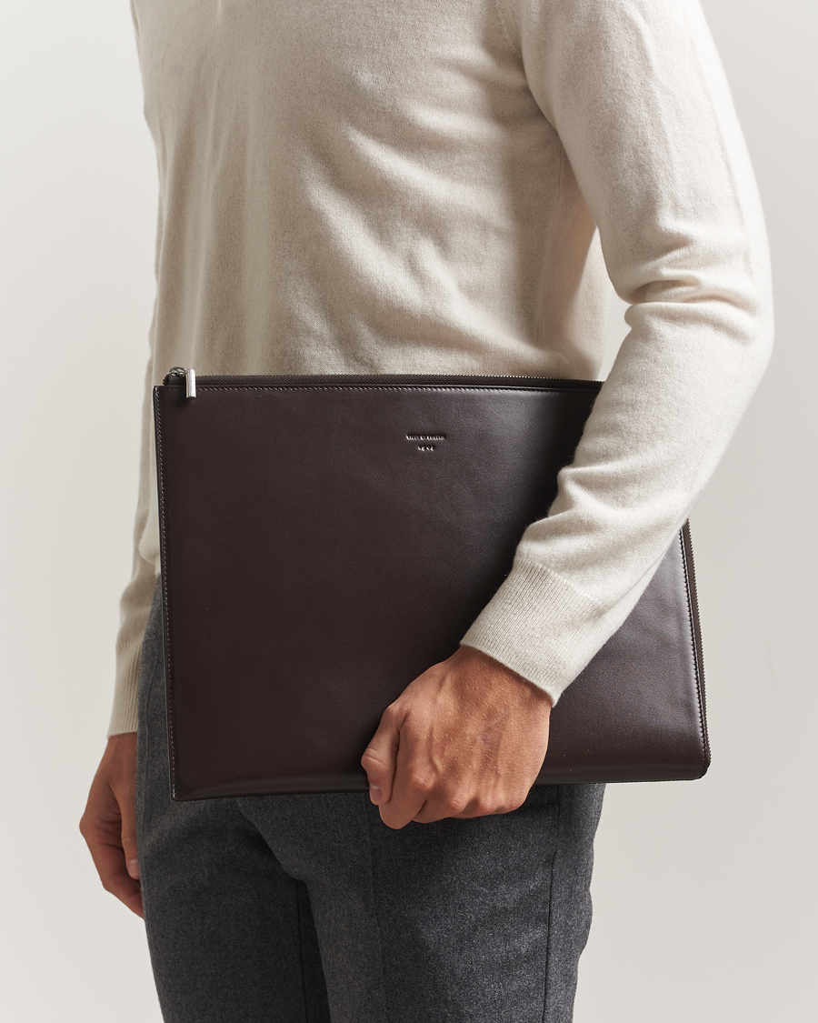 Heren | Tiger of Sweden Vitama Leather Portfolio Dark Brown | Tiger of Sweden | Vitama Leather Portfolio Dark Brown