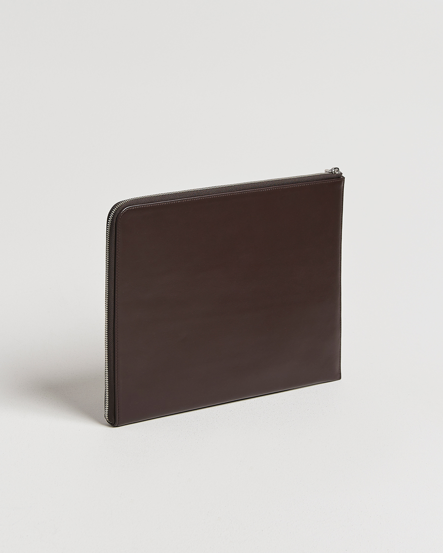 Heren | Tiger of Sweden Vitama Leather Portfolio Dark Brown | Tiger of Sweden | Vitama Leather Portfolio Dark Brown