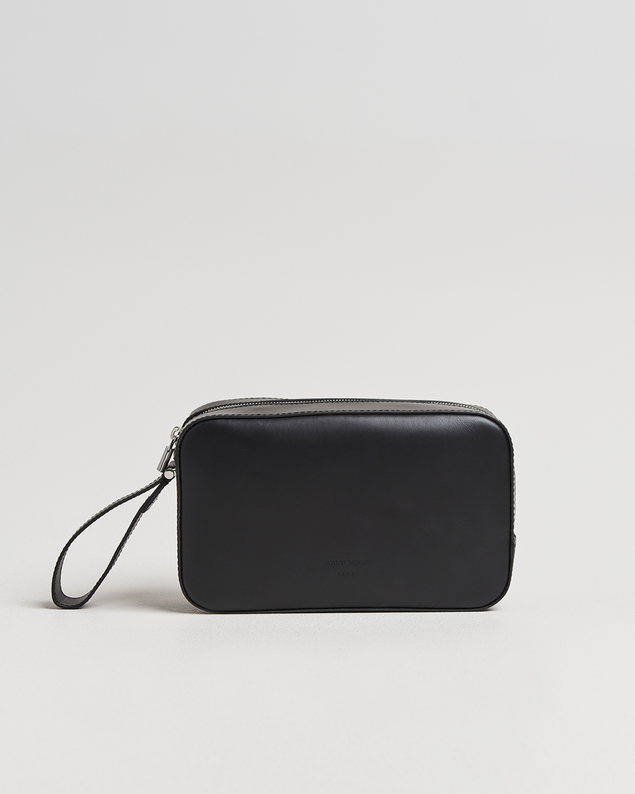 Homme | Sacs | Tiger of Sweden | Balnea Smooth Leather Washbag Black