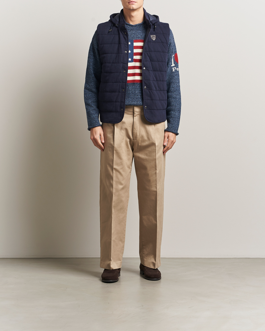 Heren | Gilets | Polo Ralph Lauren | Double Knitted Vest RL Navy