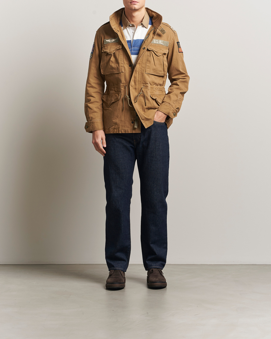 Heren | Jassen | Polo Ralph Lauren | Herringbone Field Patch Jacket Sandsurf