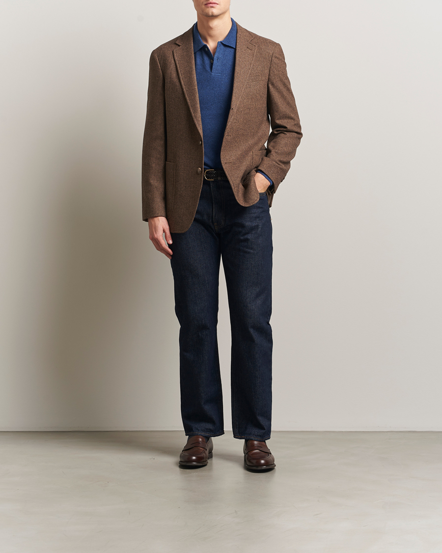 Heren | Blazers | Polo Ralph Lauren | Herringbone Single Breasted Sportcoat Brown/Tan